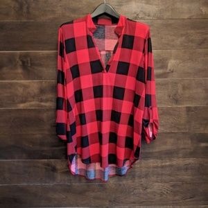 Buffalo check tunic